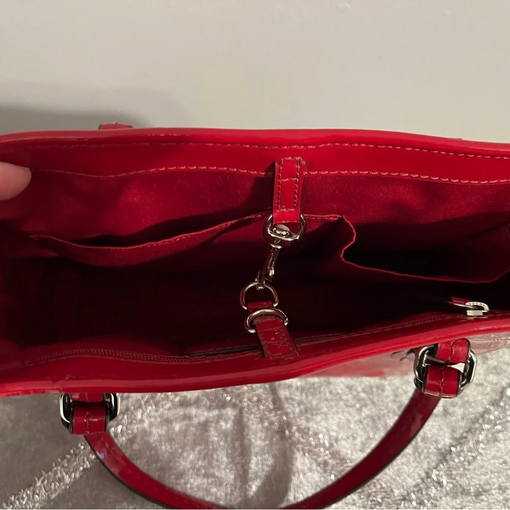 Coach Glossy Red Tote Bag - Picture 3 of 7